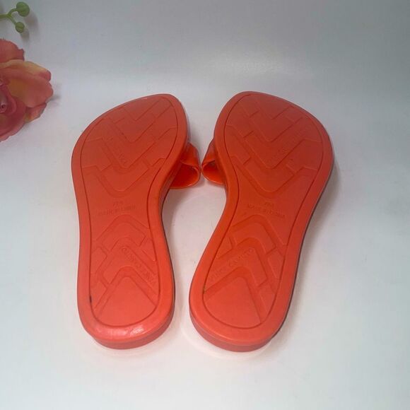 Vince Camuto Jelly Slides Coral 7-M - Picture 5 of 5